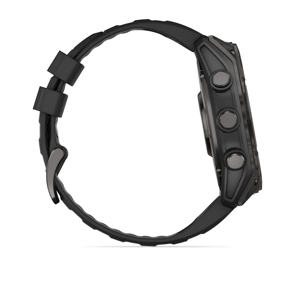 Garmin Amoled Smartwatch Fenix 8-51 MM | Premium Sportuhr mit integrierter LED-Taschenlampe, Lautsprecher und Mikrofon