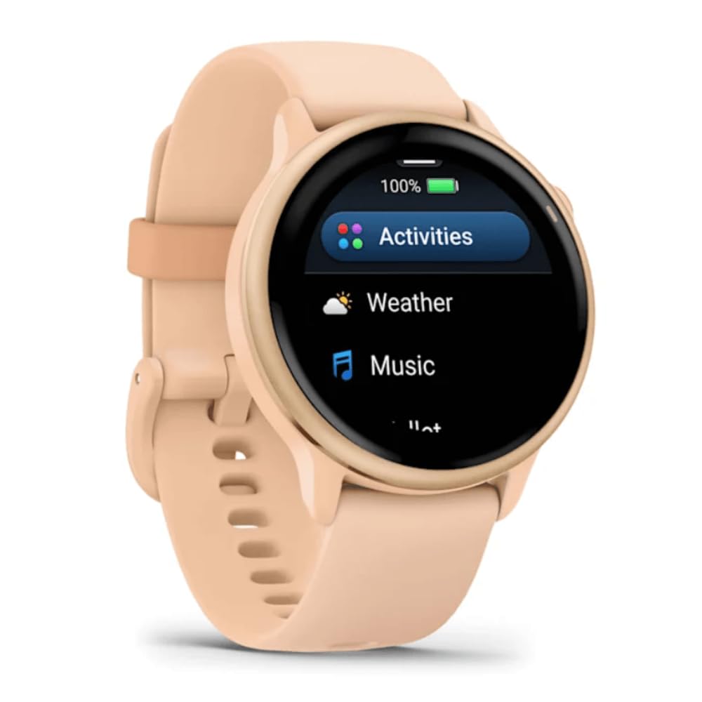 Garmin vívoactive 6 42mm - Fitness-Smartwatch, 1,2"-AMOLED-Touchdisplay, bis zu 11 Tage Akkulaufzeit, 80+ Sport-Apps, Trainingsoptionen, Gesundheitsfunktionen, Smart Notifications, GarminPay