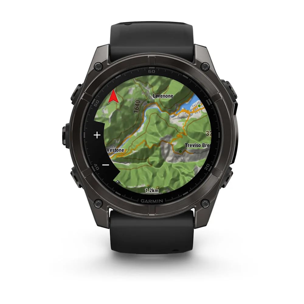 Garmin Amoled Smartwatch Fenix 8-51 MM | Premium Sportuhr mit integrierter LED-Taschenlampe, Lautsprecher und Mikrofon