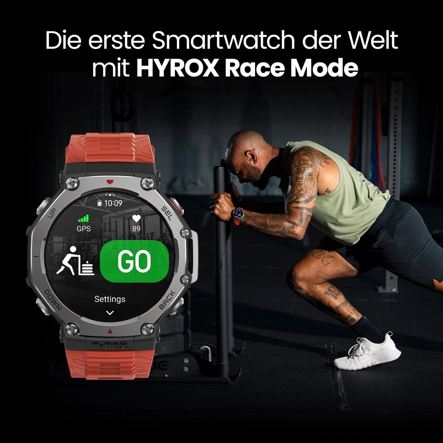 Amazfit T-Rex 3 Outdoor Smartwatch 48mm AMOLED Display, Offline Karten & Navigation, 6 Satellitensysteme Dual Band GPS, 27 Tage Akkulaufzeit, NFC Zahlung