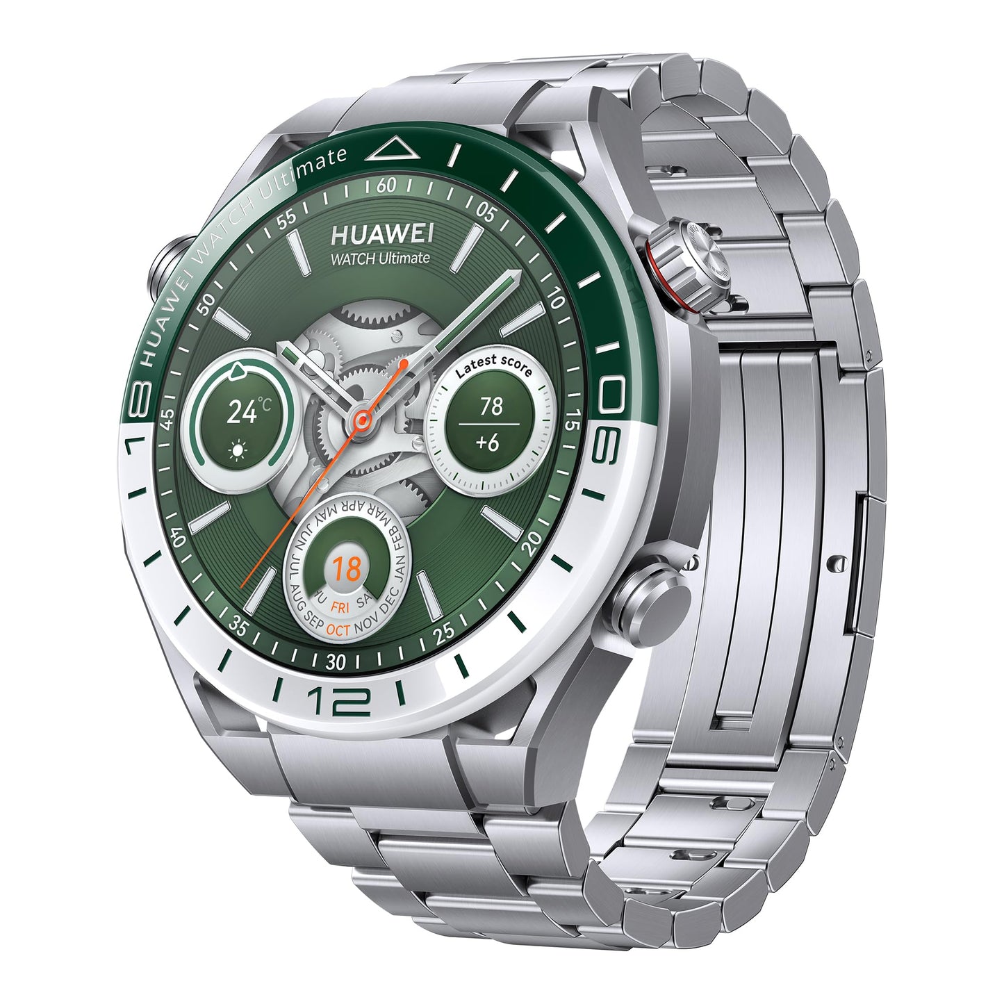 HUAWEI Watch Ultimate Smartwatch, Premium-Metall-Optik, EKG-Analyse, Golfplatz-Karten, 100 m Wasserdichtigkeit, bis zu 14 Tage Akkulaufzeit, GPS