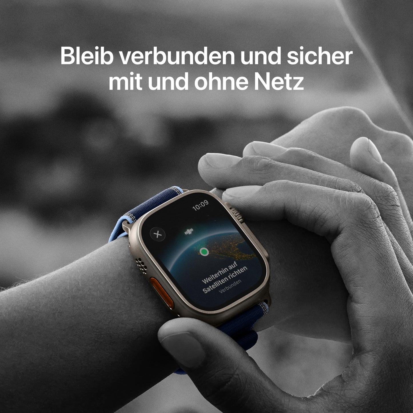 Apple Watch Ultra 3 GPS + Cellular 49 mm Premium Smartwatch für Lauftraining und Kombinationssport mit robustem Titangehäuse