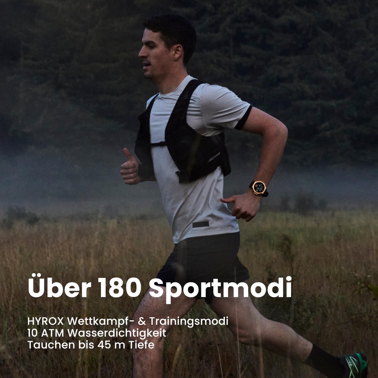 Amazfit T-Rex 3 Pro Outdoor Smartwatch 48mm Saphir-AMOLED-Display, Titan-Lünette, Dualband-GPS, Offline-Karten, 25 Tage Akku, Integ