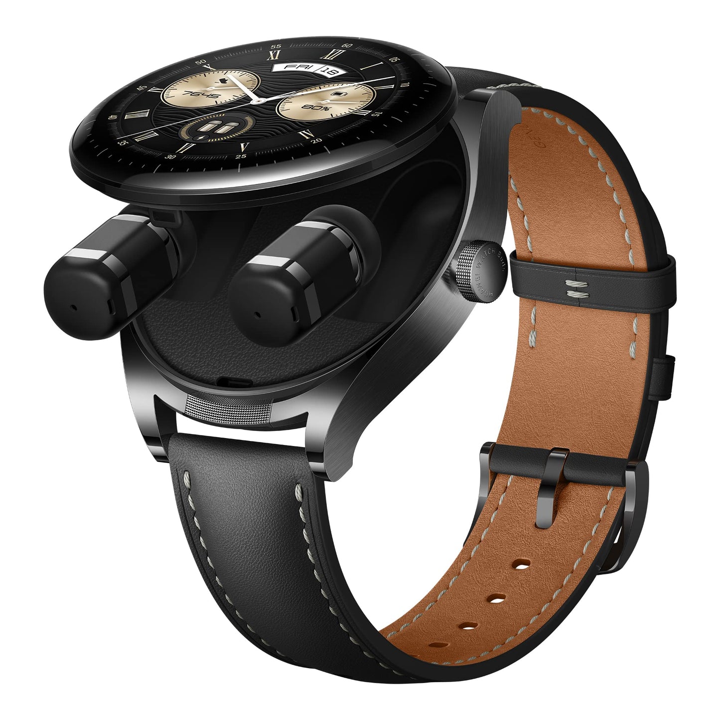 HUAWEI Watch Buds Smartwatch Uhr, Ohrhörer und Uhr in einem, AI Rauschunterdrückung Klingeln, leichte Ohrhörer