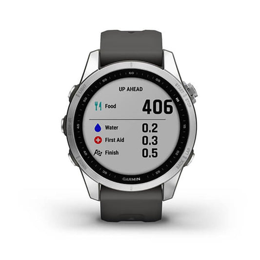 Garmin fenix 7S – schlanke GPS-Multisport-Smartwatch mit 1,2“ Display und Touch-/Tastenbedienung, TOPO-Karten, über 60 Sport-Apps