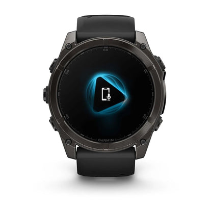 Garmin Amoled Smartwatch Fenix 8-51 MM | Premium Sportuhr mit integrierter LED-Taschenlampe, Lautsprecher und Mikrofon