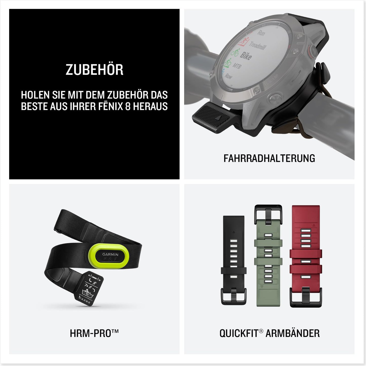 Garmin fēnix 8 51mm – GPS-Multisport-Smartwatch mit 1,4" AMOLED Touch-/Tastendisplay, Taschenlampe, TOPO-Karten