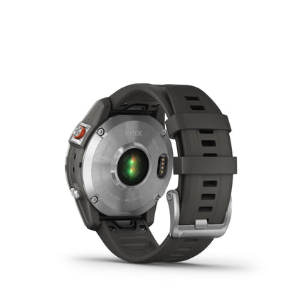 Garmin EPIX – GPS-Multisport-Smartwatch mit brillantem 1,3“ AMOLED-Display und Touch-/Tastenbedienung. TOPO-Karten