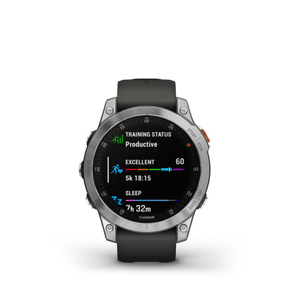 Garmin EPIX – GPS-Multisport-Smartwatch mit brillantem 1,3“ AMOLED-Display und Touch-/Tastenbedienung. TOPO-Karten