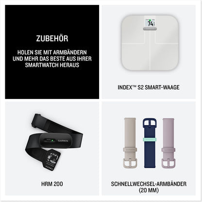 Garmin vívoactive 6 42mm - Fitness-Smartwatch, 1,2"-AMOLED-Touchdisplay, bis zu 11 Tage Akkulaufzeit, 80+ Sport-Apps, Trainingsoptionen, Gesundheitsfunktionen, Smart Notifications, GarminPay