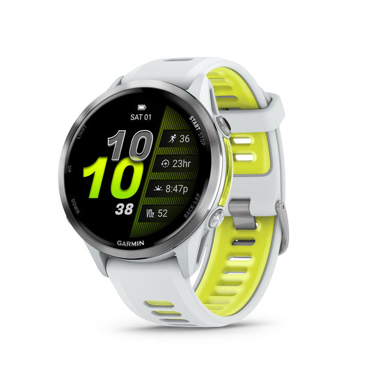 Garmin® Forerunner® 970, Premium GPS Running und Triathlon Smartwatch, AMOLED-Display, integrierte LED-Taschenlampe