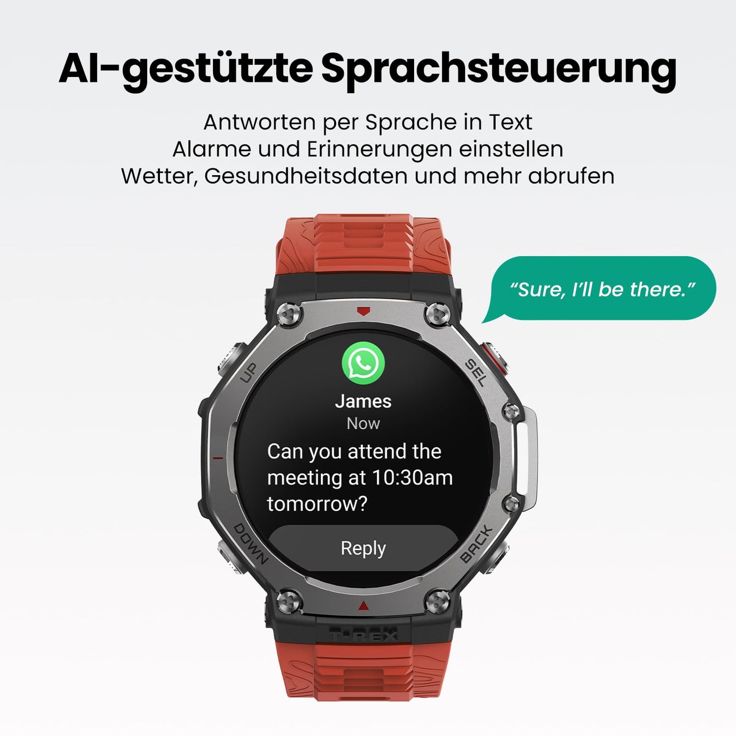 Amazfit T-Rex 3 Outdoor Smartwatch 48mm AMOLED Display, Offline Karten & Navigation, 6 Satellitensysteme Dual Band GPS, 27 Tage Akkulaufzeit, NFC Zahlung