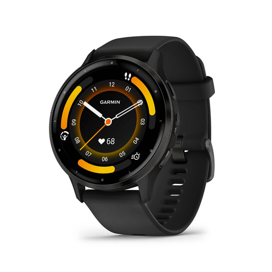 Garmin Venu 3 45mm – Fitness-Smartwatch, 1,4" AMOLED-Touchdisplay, bis zu 14 Tage Akkulaufzeit, 30+ Sport-Apps, Bluetooth Telefonie und Sprachassistenz, Garmin Music, GarminPay, Rollstuhlmodus