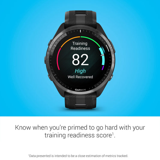 Garmin Forerunner® 965 Lauf-Smartwatch, buntes AMOLED-Display, Trainingsmessungen
