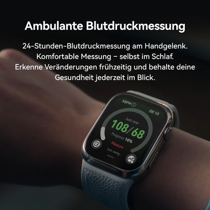 HUAWEI Watch D2 Smartwatch, 1,82" AMOLED-Display, Ambulante Blutdruckmessung, schlankes Design, EKG, smarte Lifestyle-Funktionen