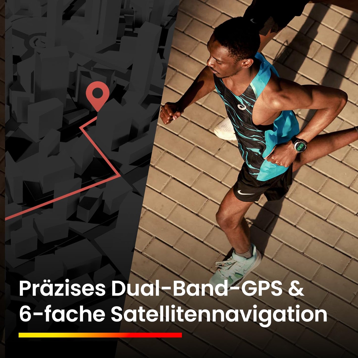 Amazfit Falcon 49mm Outdoor Smartwatch mit Dual-Band GPS, Smarter Sportcoach, Trainingsvorlagen, 150 Sportmodi, Saphir-Display