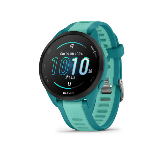 Garmin Forerunner 165 Music 43mm - Lauf-Smartwatch, 1,2" AMOLED Touchscreen, bis zu 11 Tage Akkulaufzeit, 25+ Sport-Apps