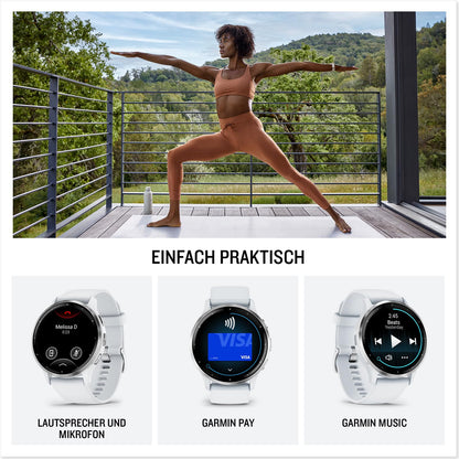 Garmin Venu 3 45mm – Fitness-Smartwatch, 1,4" AMOLED-Touchdisplay, bis zu 14 Tage Akkulaufzeit, 30+ Sport-Apps, Bluetooth Telefonie und Sprachassistenz, Garmin Music, GarminPay, Rollstuhlmodus