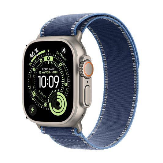 Apple Watch Ultra 3 GPS + Cellular 49 mm Premium Smartwatch für Lauftraining und Kombinationssport mit robustem Titangehäuse